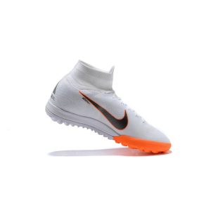 Kopačky Pánské Nike Mercurial SuperflyX VI Elite TF – Bílý oranžový Černá